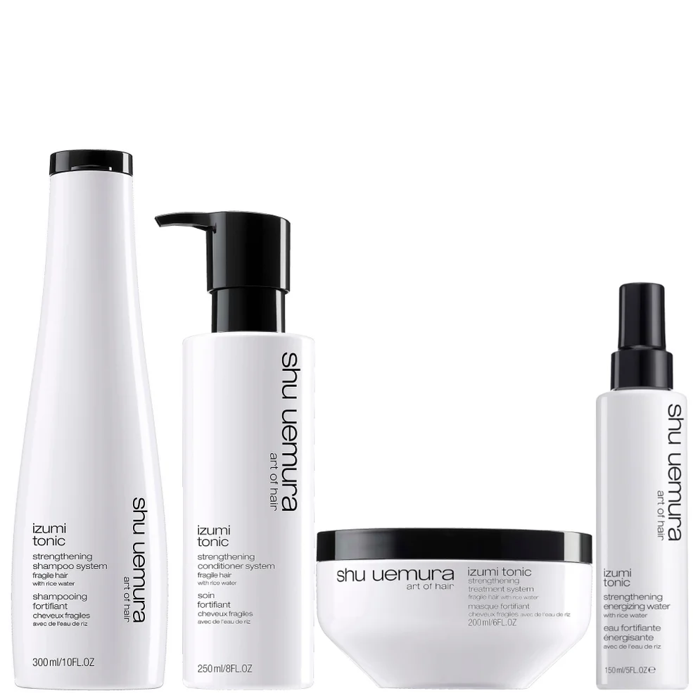Shu Uemura Art of Hair Izumi Tonic Rice Water Shampoo, Conditioner, Hair Mask and Tonic Water RoutineImage1