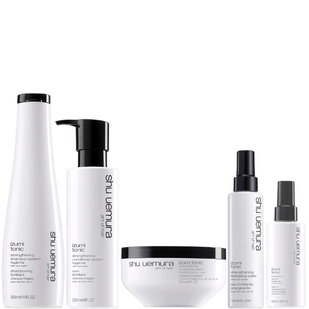 Shu Uemura Art of Hair Izumi Tonic Rice Water Shampoo, Conditioner, Hair Mask, Serum and Tonic Water RoutineImage1