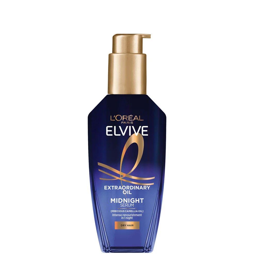 L'Oréal Paris Elseve Huile Extraordinaire Midnight Sérum Huile Précieuse Nutrition Absolue pour Cheveux Secs 100 mlImage1