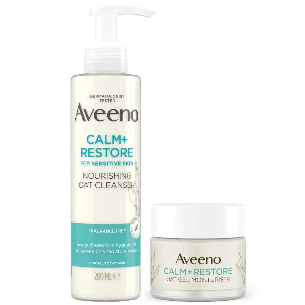 Aveeno Face Calm and Restore Sensitive Skin Best Seller DuoImage1