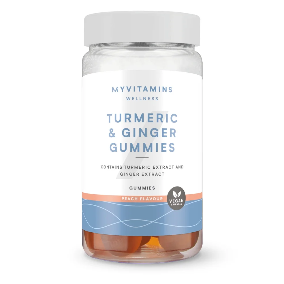 Myvitamins Turmeric & Ginger Gummies, Peach, 60 GummiesImage1