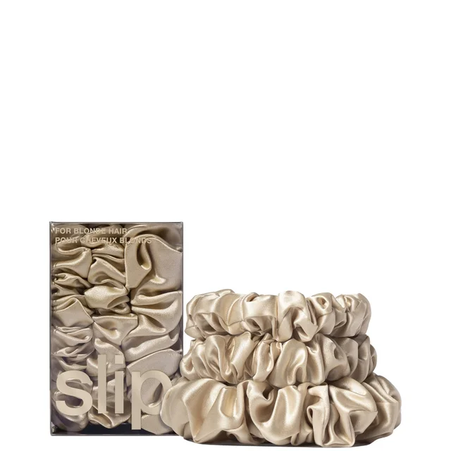 Slip Back To Basics Coffret de Chouchous Assortis en Soie Pure (Différentes Couleurs)