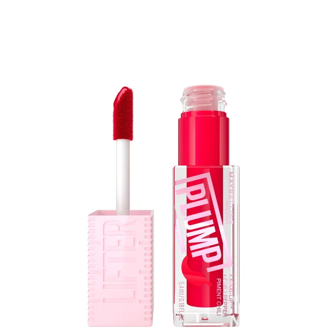 Maybelline Gloss Repulpant Hydratation Longue Durée avec Acide Hyaluronique et Piment Chilli (teintes variées)