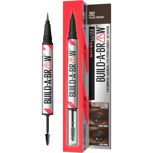 Maybelline Build-A-Brow 2 Easy Steps Eye Brow Pencil and Gel (Various Shades) - Shade Black Brown