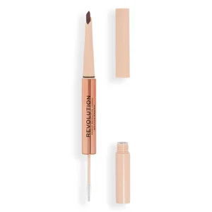 Makeup Revolution Fluffy Brow Duo Blonde 2 en 1 pour Sourcils - Shade Medium Brown