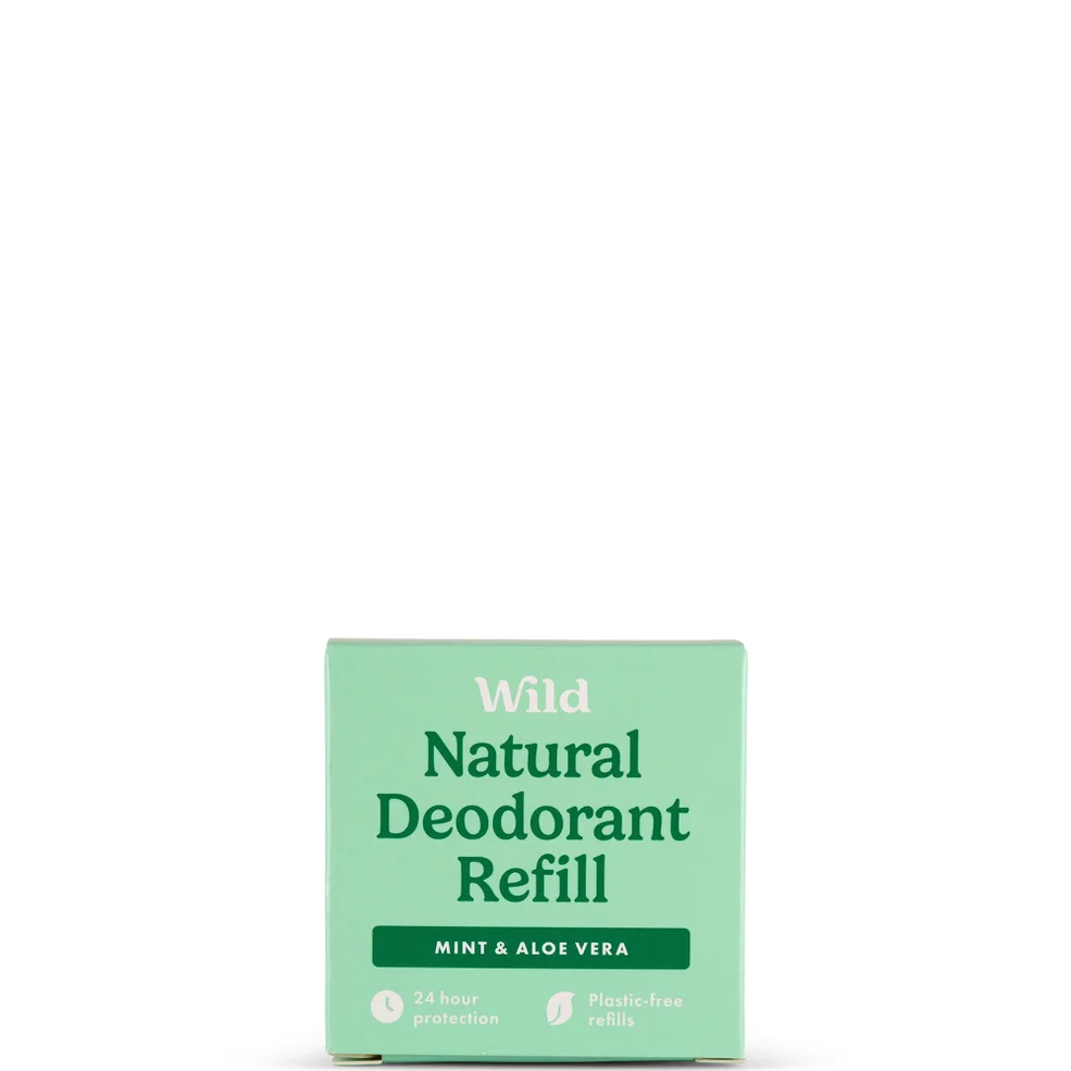 Wild Men's Mint and Aloe Vera Deodorant Refill 40gImage1