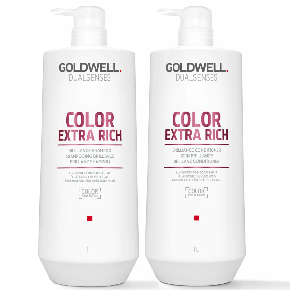 Goldwell Dualsenses Color Brilliance Extra Rich Shampoo and Conditioner 1L DuoImage1