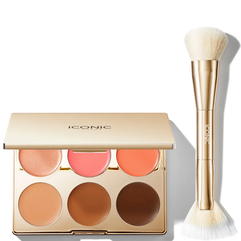 ICONIC London Multi-Use Palette and Cheek Glow BrushImage1