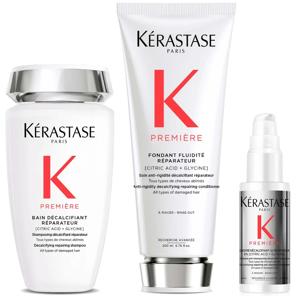 Kérastase Première Decalcifying Shampoo and Conditioner Duo with Travel Size Pre-Shampoo for Damaged HairImage1