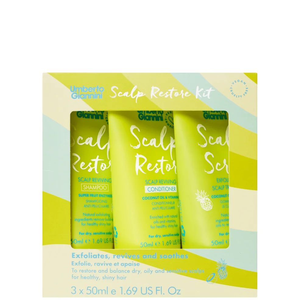 Umberto Giannini Scalp Restore Kit Découverte pour Cuir Chevelu 3 x 50 mlImage1