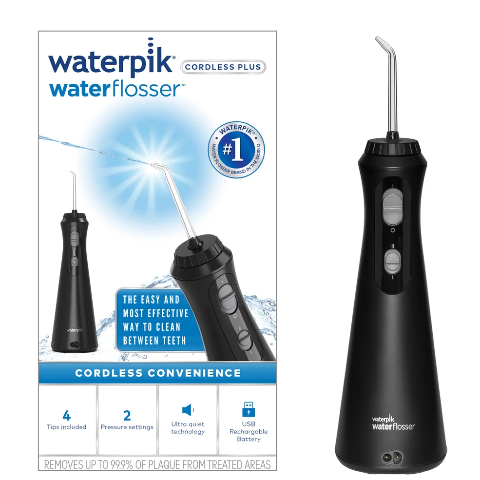 Waterpik Cordless Plus Cordless Water Flosser 492 BlackImage1