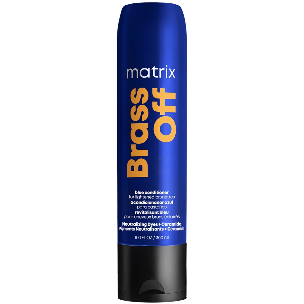 Matrix Brass Off Revitalisant Pigmenté Bleu pour Cheveux Bruns Éclaircis (300 ml)Image1