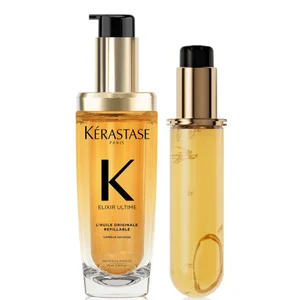 Kérastase Elixir Ultime L'Huile Originale Hair Oil 75ml for All Hair Types with 75ml Refill Bundle - undefined undefined