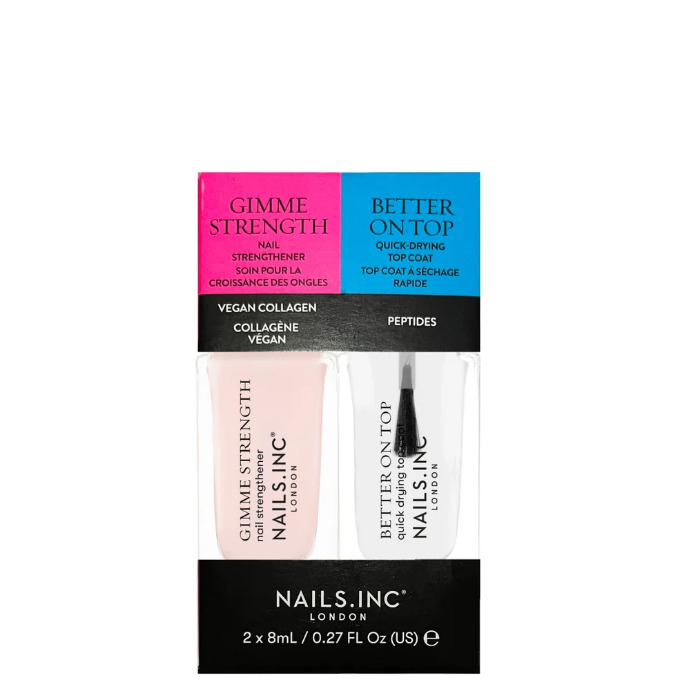 nails inc. Gimmie Strength & Better On Top Mini Nail Treatment DuoImage1