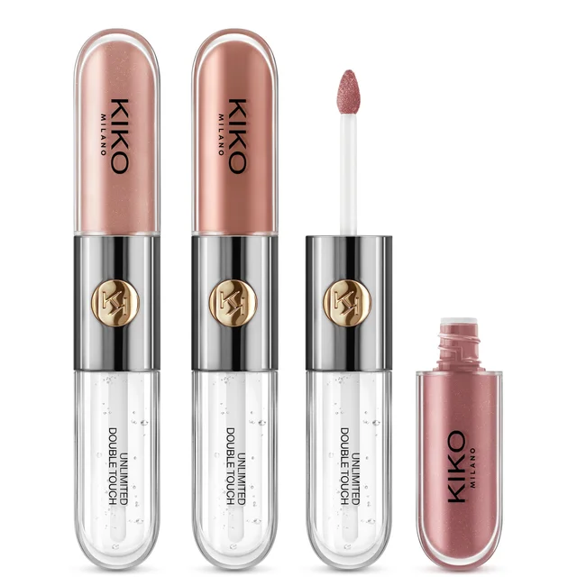 KIKO Milano Unlimited Double Touch Kit de Rouges à Lèvres 18 ml - Nude Attitude