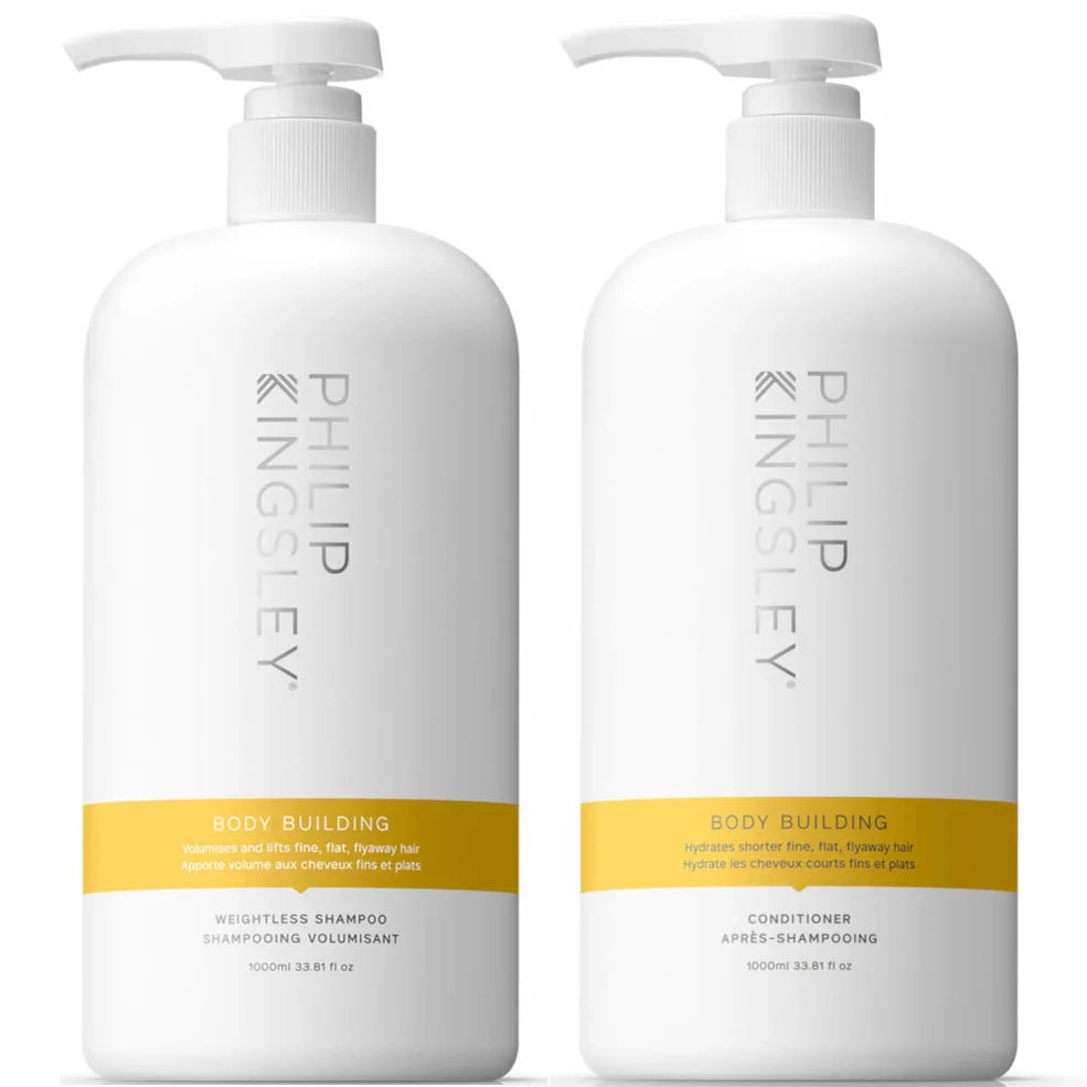 Philip Kingsley Body Building Shampoo 1000ml and Body Building Conditioner 1000mlImage1