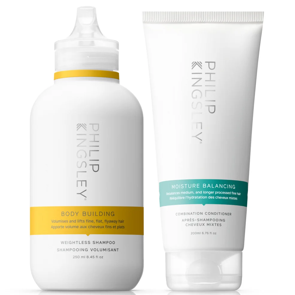 Philip Kingsley Body Building Shampoo 250ml and Moisture Balancing Conditioner 200ml DuoImage1