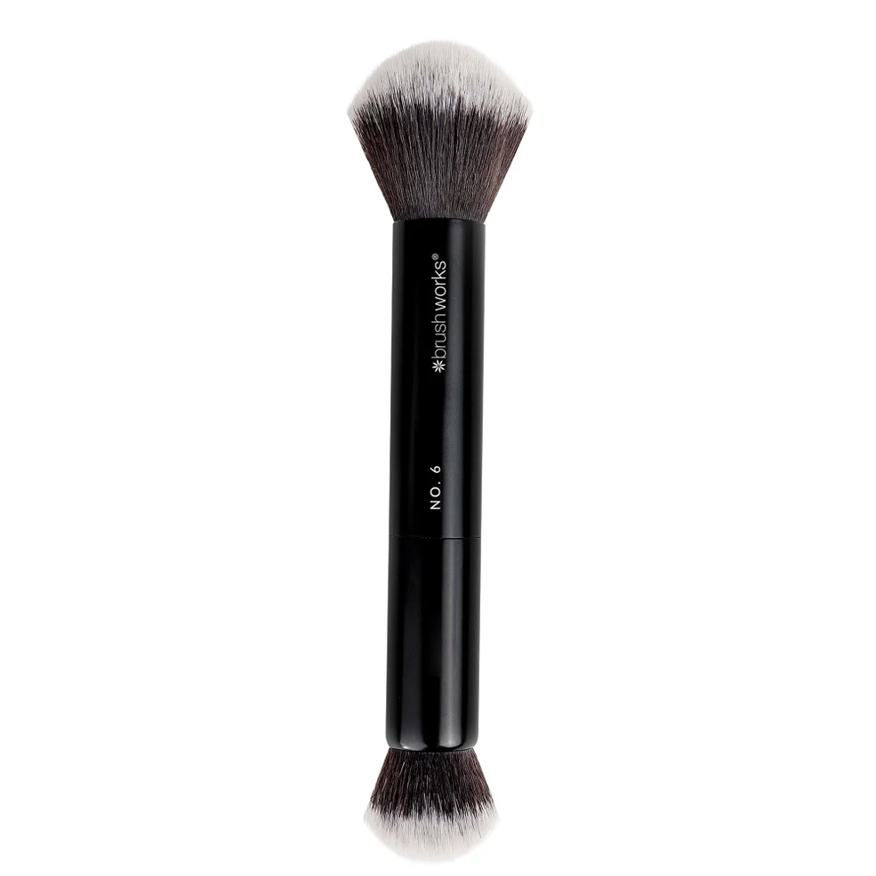 brushworks No. 6 Double Ended Powder and Buff BrushImage1