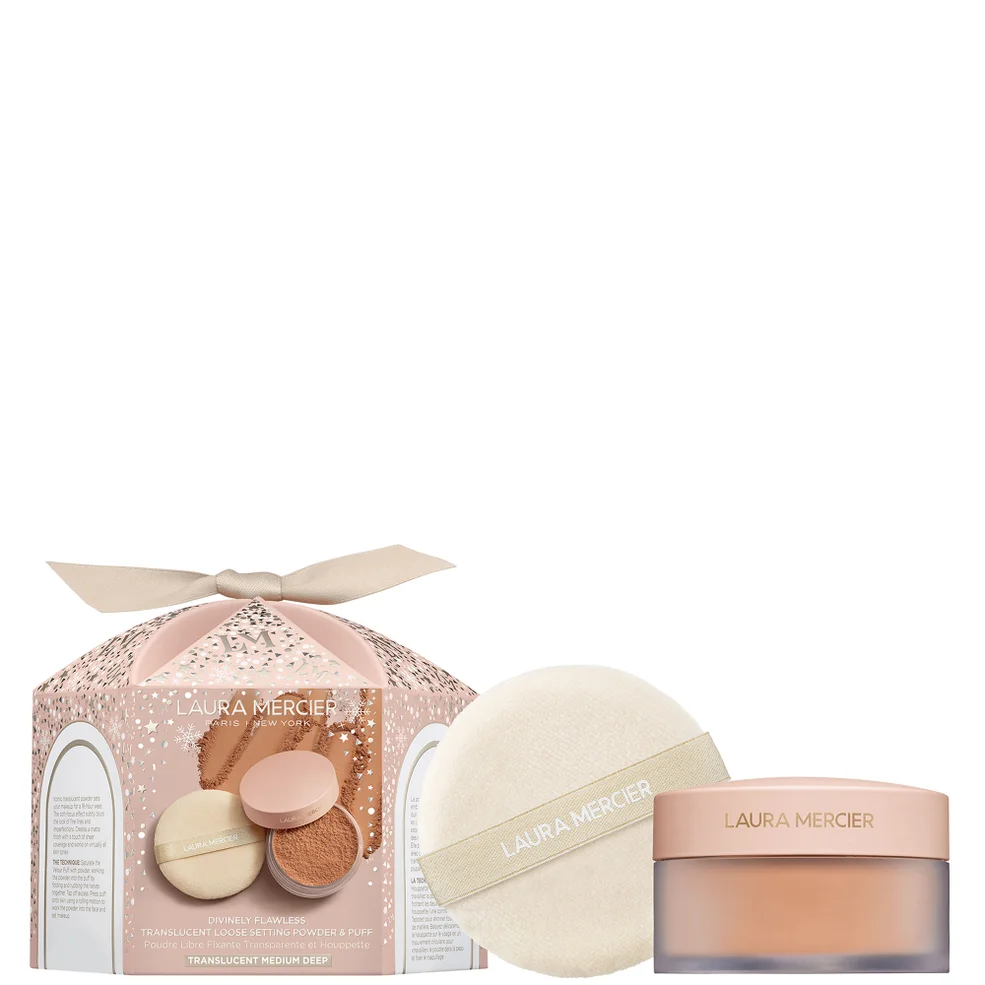 Laura Mercier Divinely Flawless Translucent Loose Setting Powder and Puff 29g (Various Shades)Image1