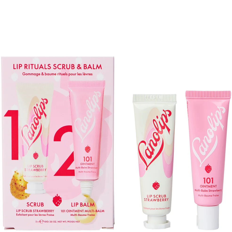 Lanolips Lip Rituals Scrub and Balm StrawberryImage1
