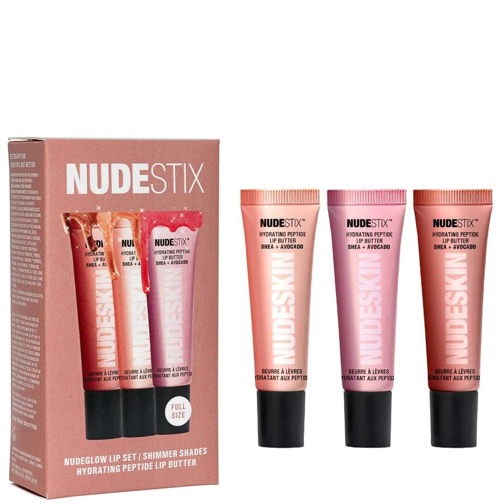 NUDESTIX Nudeglow Coffret de 3 Baumes à Lèvres Hydratants aux PeptidesImage1