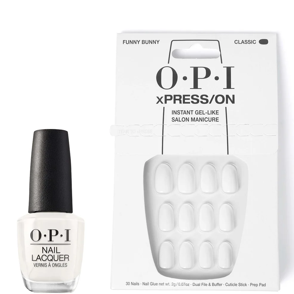 OPI xPRESS/ON Funny Bunny EXCLUSIVE and Funny Bunny Nail Polish BundleImage1