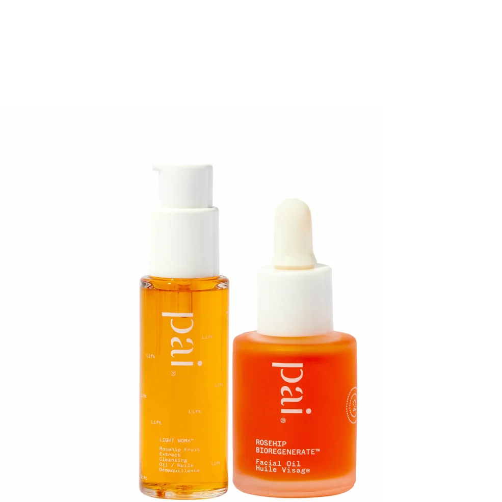 Pai Skincare Rosehip Bioregenerate Oil 10ml and Light Work Rosehip Cleansing Oil 28ml DuoImage1