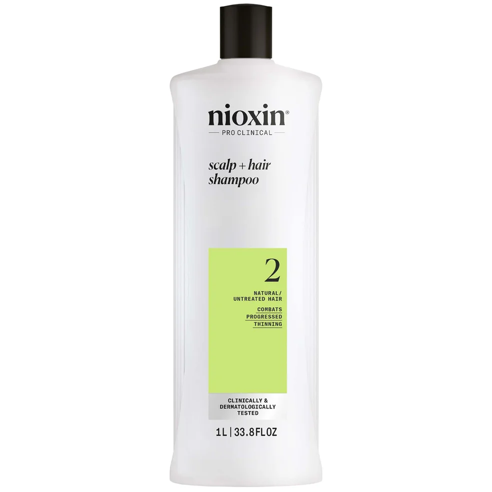 NIOXIN Scalp and Hair Thickening System 2 Shampoo for Natural Hair with Progressed Thinning 1LImage1
