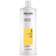 NIOXIN Système 1 Après-Shampoing Épaississant pour le Cuir Chevelu et les Cheveux Naturels Légèrement Clairsemés (1 L)