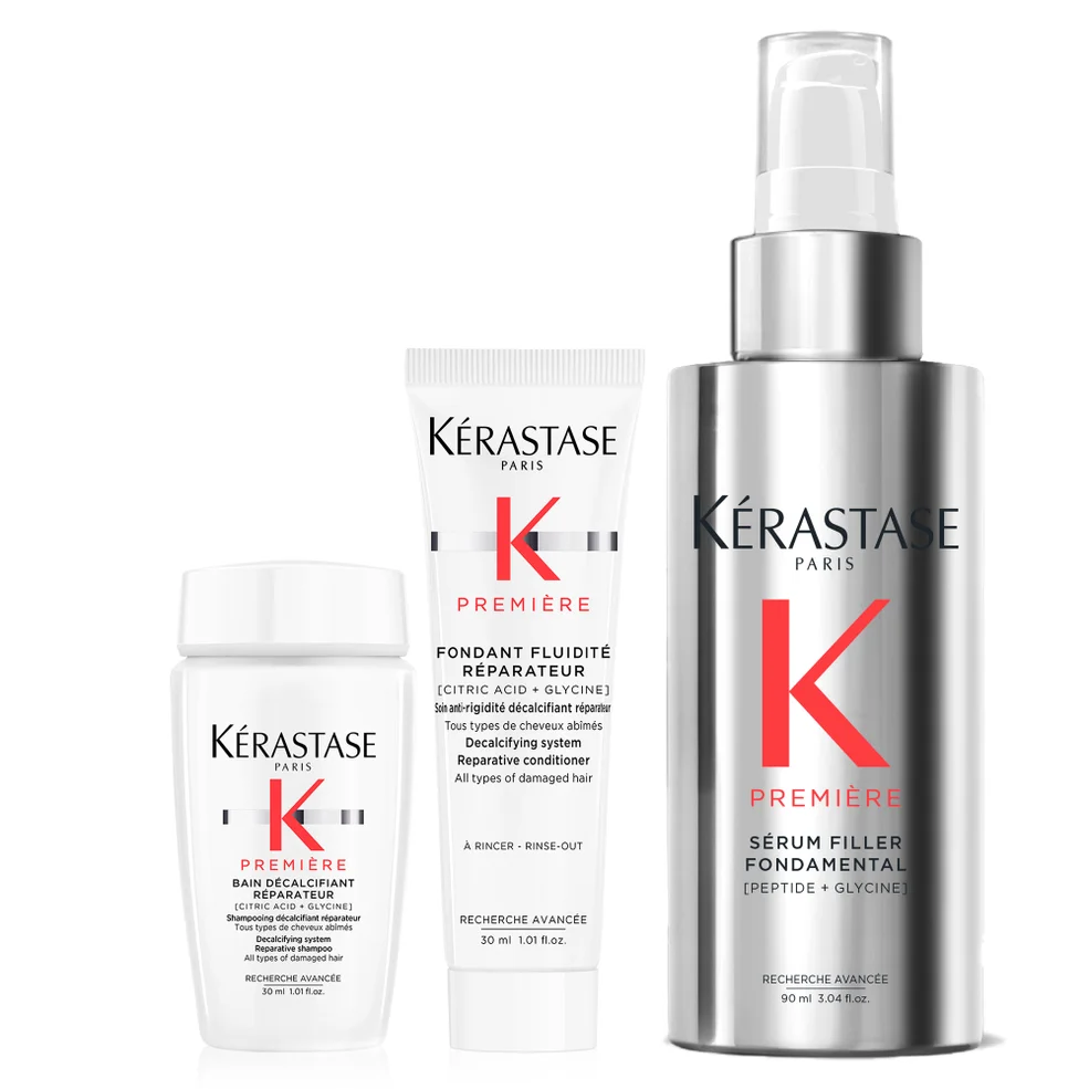 Kérastase Première Repairing Anti-Frizz Filler Heat Protecting Hair Serum for Damaged Hair 90ml with Free Travel Size DuoImage1