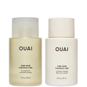 OUAI Fine Shampoo and Conditioner Travel Bundle - undefined undefined