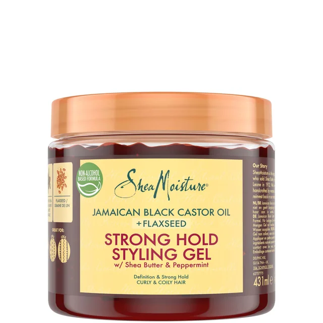 SheaMoisture Jamaican Black Castor Oil Gel Coiffant Tenue Forte (431 ml)