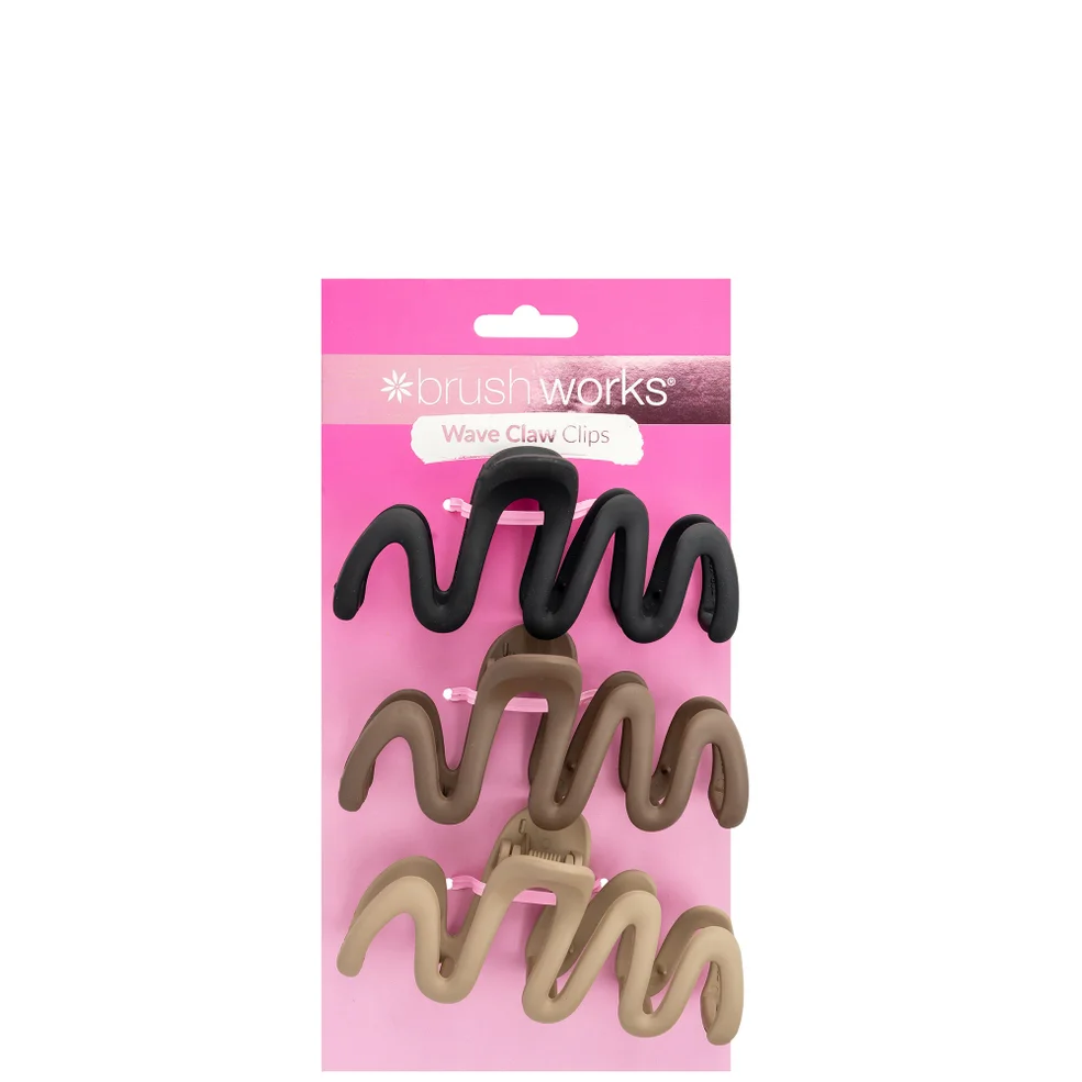 brushworks Wave Claw Clips - 3 PackImage1