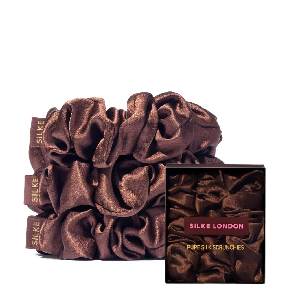 SILKE London Hair Scrunchies - BrownImage1