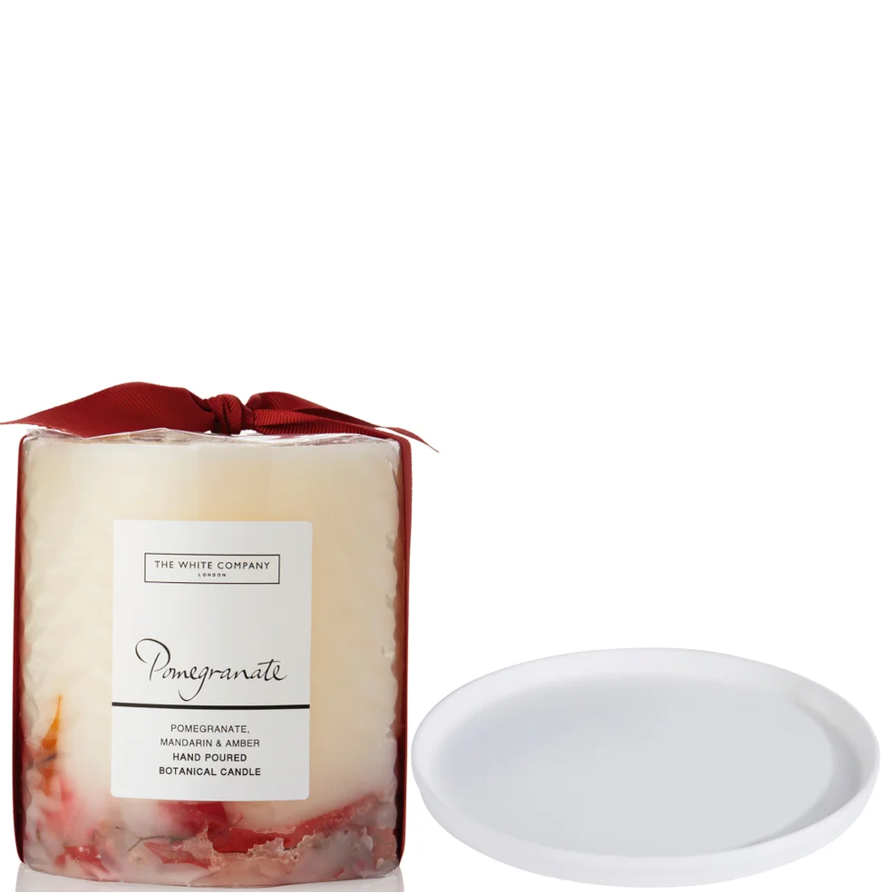 The White Company Pomegrante Botanical Candle and Plate - MediumImage1