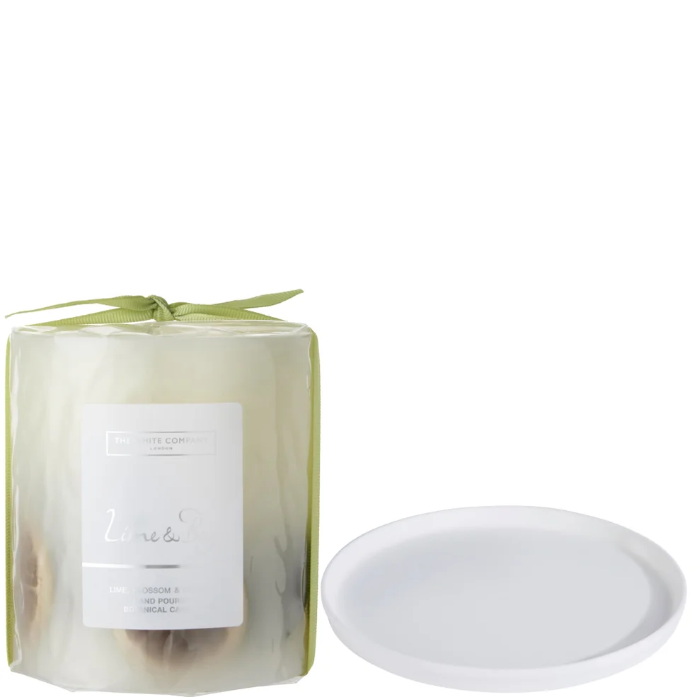 The White Company Lime and Bay Botanical Candle and Plate - MediumImage1