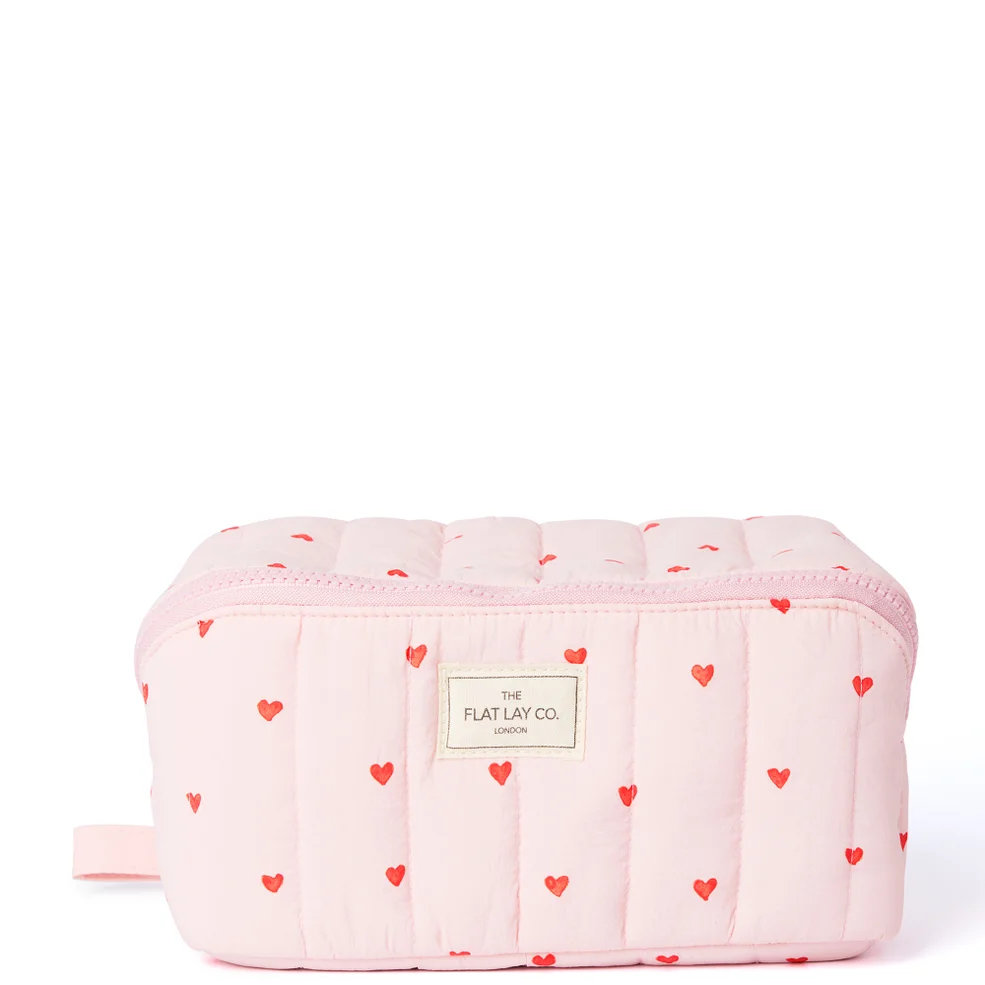 The Flat Lay Co. Marshmallow Flat Lay Makeup Box Bag - Sweet Pink HeartsImage1