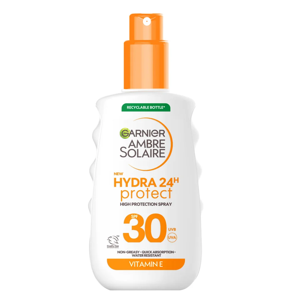 Garnier Ambre Solaire SPF 30 Hydra 24 Hour Protect Hydrating Sun Cream Spray With Vitamin E, 150mlImage1