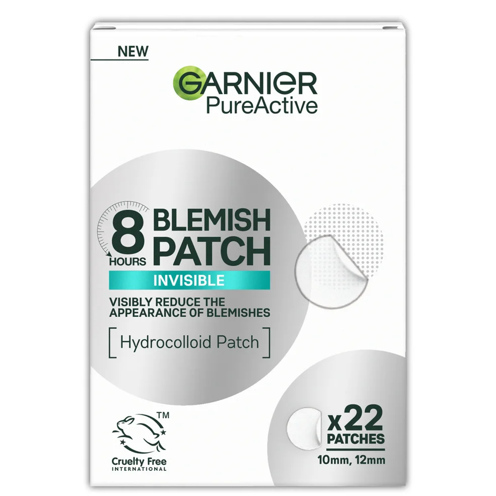 Garnier Pure Active 8 H Patch Hydrocolloïde Invisible Anti-Imperfections Non Testé Sur Les Animaux et Végan - 22 patchsImage1