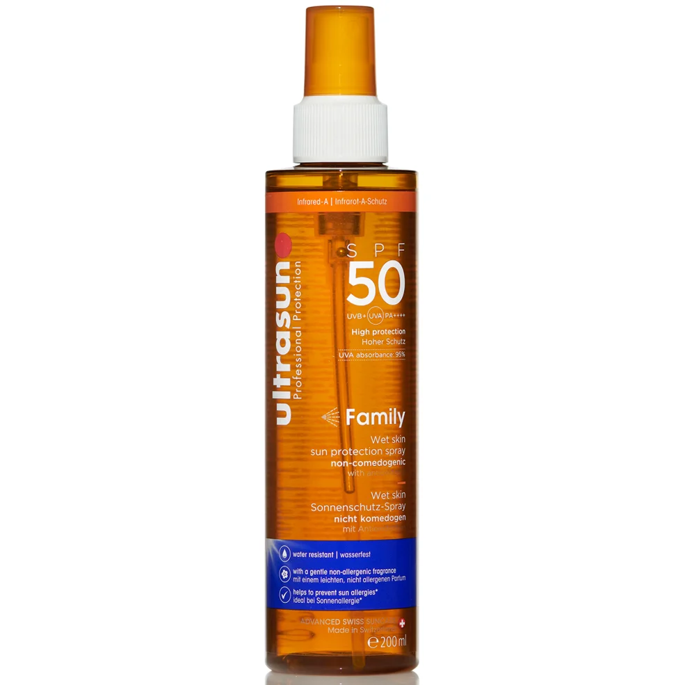 Ultrasun Family Wet Skin Spray SPF50 200mlImage1