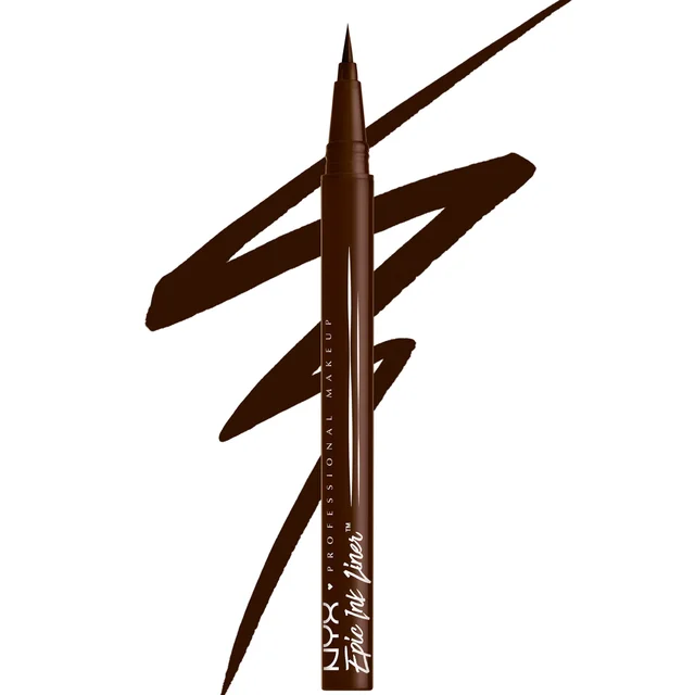 NYX Professional Makeup Epic Ink Liner, Feutre Eyeliner Liquide Waterproof - Milk Chocolate