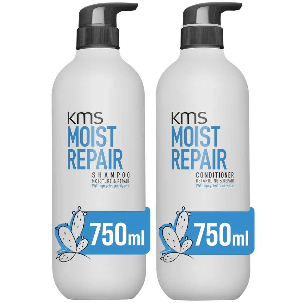 KMS Supersize Moist Repair Hair Rescue Shampoo and Conditioner Bundle for Dry and Damaged HairImage1