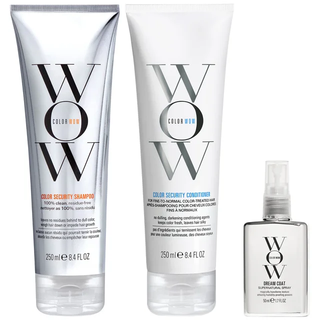 Color Wow Dream Clean Fine to Normal and Travel Dream Coat Supernatural Spray Trio