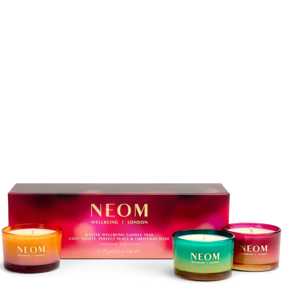 NEOM Winter Wellbeing Candle TrioImage1