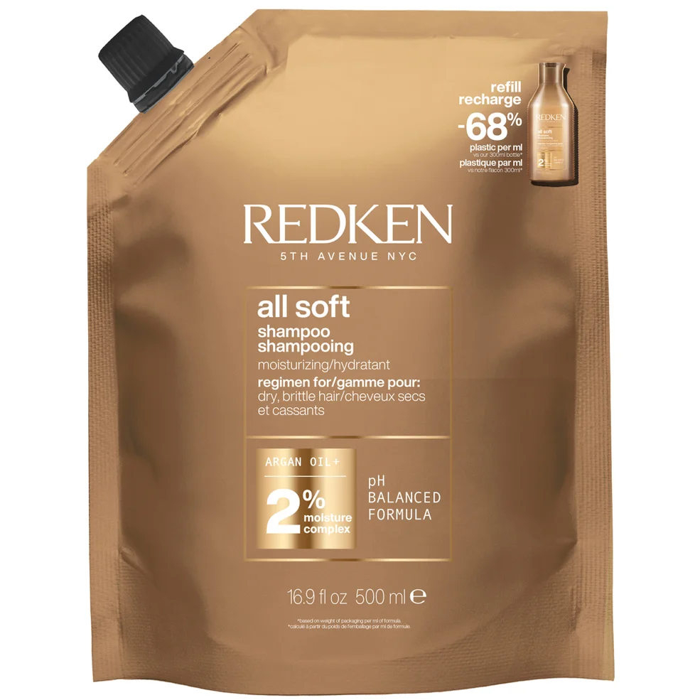 Redken All Soft Shampoo Refill Pouch 500mlImage1