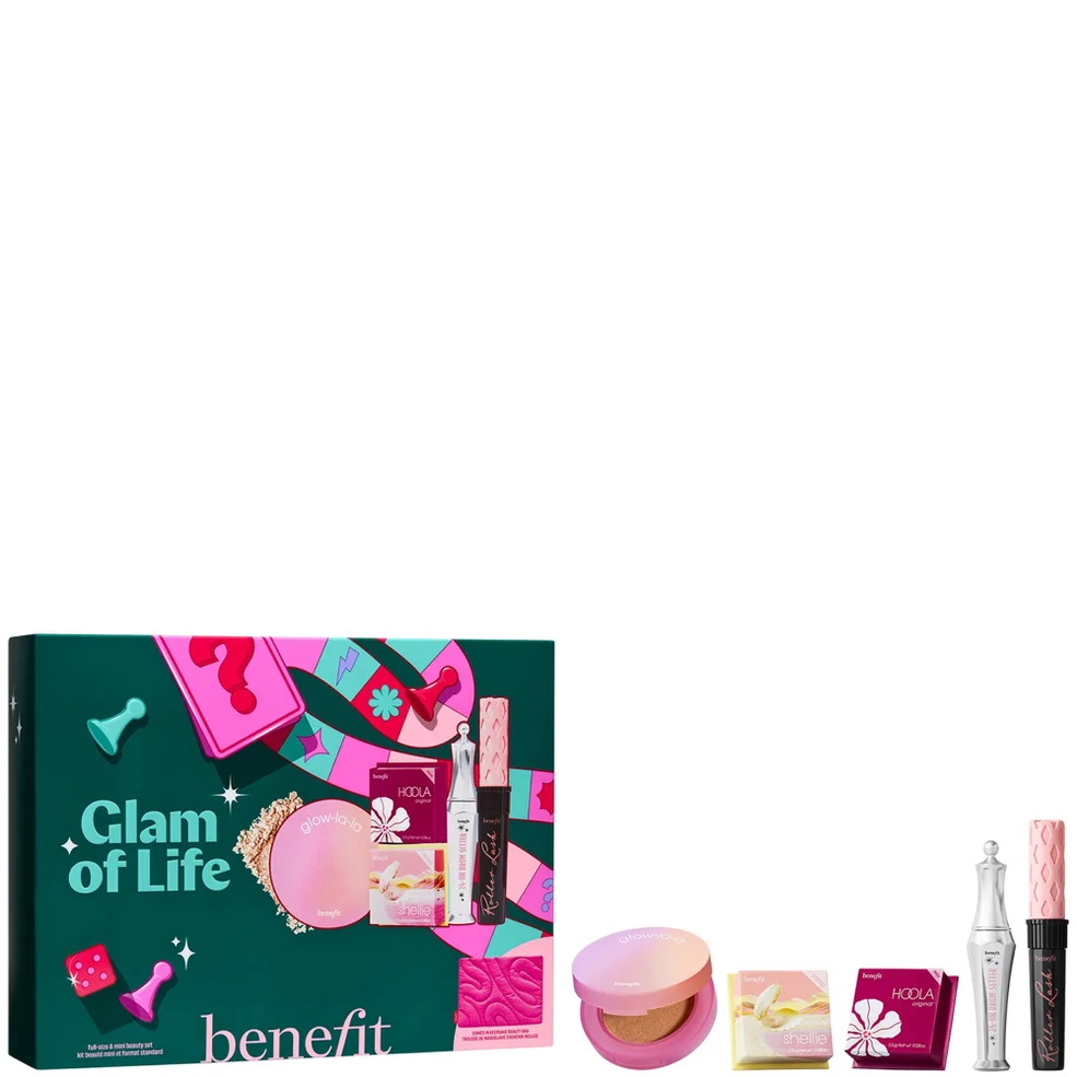 benefit Glam of Life Mascara, Brow and Cheek 5-piece Makeup Gift Set, with Limited Edition Beauty BagImage1