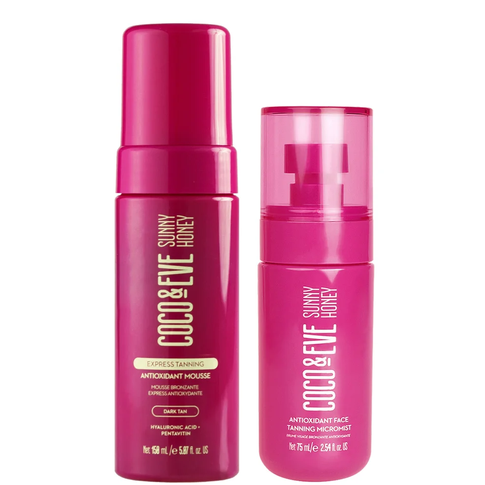 Coco & Eve Face Tanning Micromist and Antioxidant Express Tanning Mousse BundleImage1