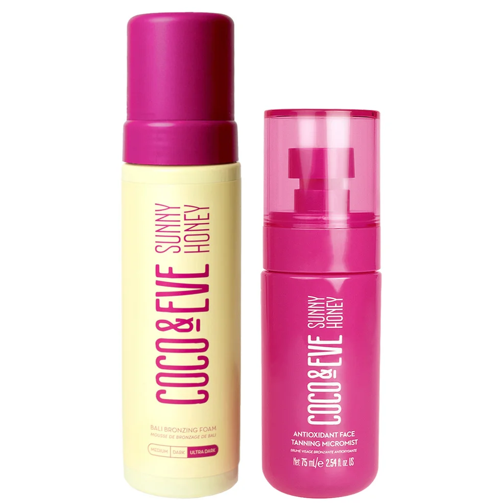 Coco & Eve Bali Bronzing Foam and Face Tanning Micromist Bundle Ultra DarkImage1