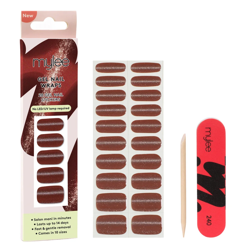 Mylee Gel Nail Wraps - Red Hot GossipImage1