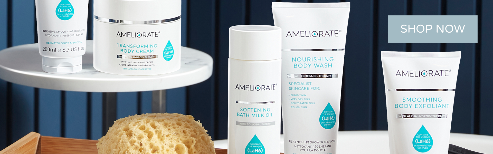 Ameliorate Bodycare Banner